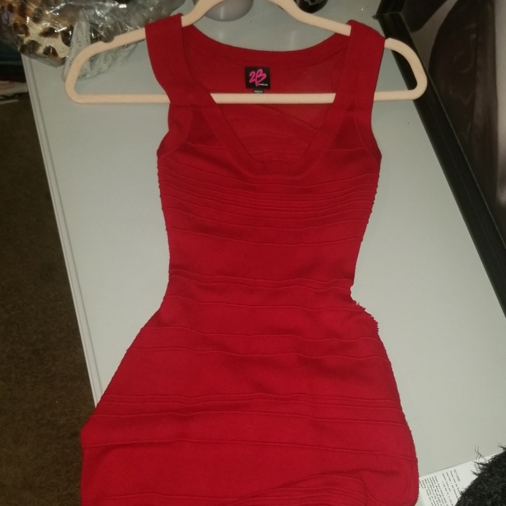 Bebe True Red Dress